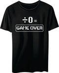÷ 0 = GAME OVER Men's Graphic T-Shirt – Funny Coding & Math Joke Tee